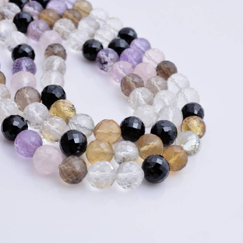 Hochwertige Multi Edelstein Facettierte Kugel 1 Strang Perlen Für Schmuck von Prismaticgems