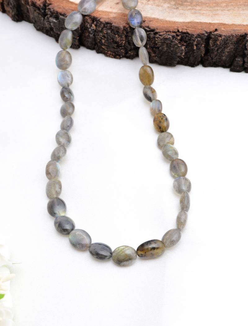 Labradorit Afrika Glatt Oval 16 Zoll 1 Strang Edelstein Perlen Für Schmuck von Prismaticgems