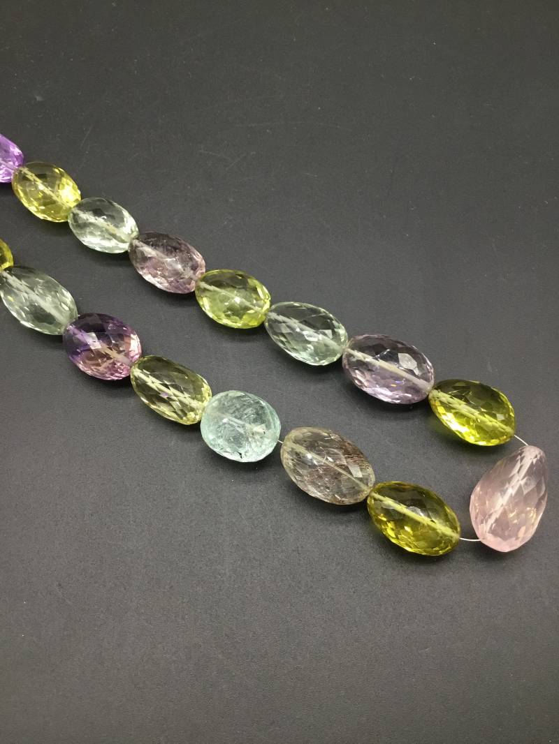 Mehrere Gemischte Edelsteine Edelstein 16 Zoll Facettierte Natürliche Edelsteinhalskette 499.40 Ct 1 Strang 6 X 18 Bis 5 24 Mm von Prismaticgems