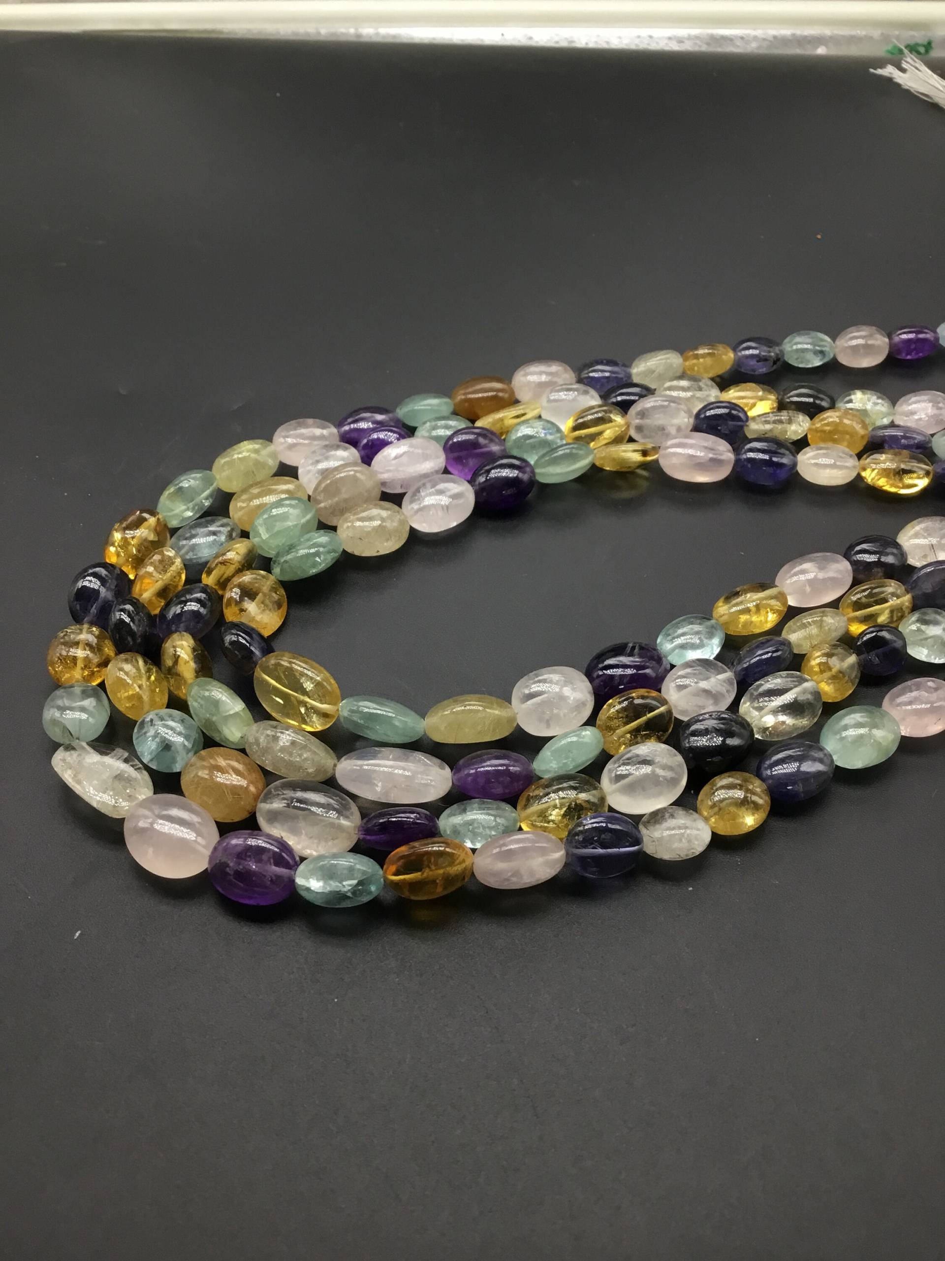 Mehrere Gemischte Edelsteine Edelstein Ebenen Mani Natürliche Edelstein-Halskette 16 Zoll Multi Kostbare Multi Für Schmuck von Prismaticgems