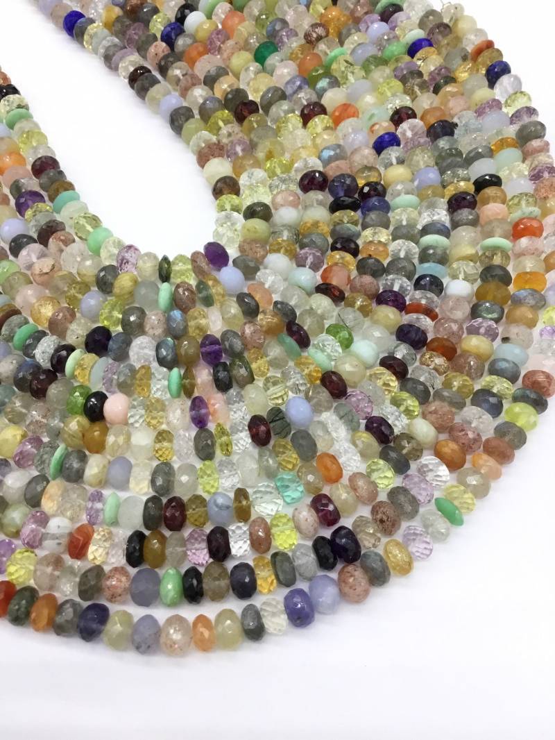 Mehrere Gemischte Edelsteine Facettierte Perlen 1strand von Prismaticgems