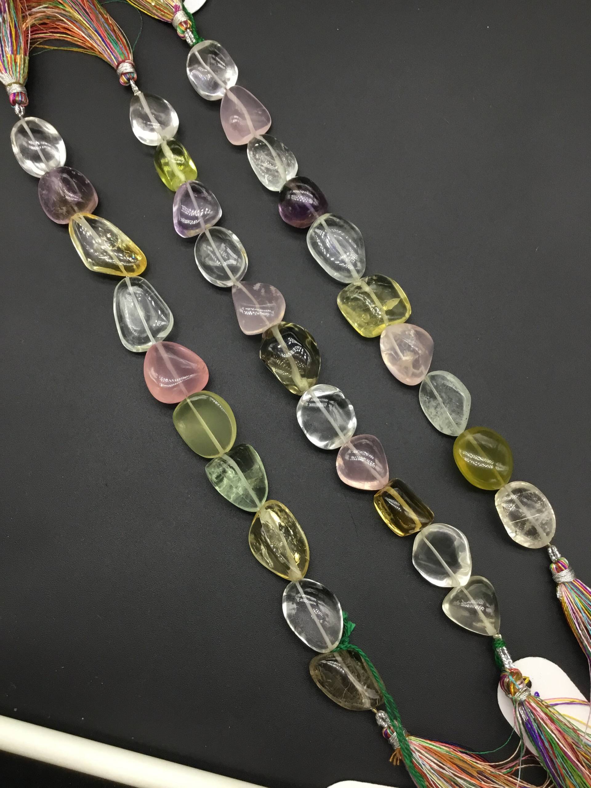 Mehrere Halbedelsteine Uni-Trommel Natur Edelstein von Prismaticgems