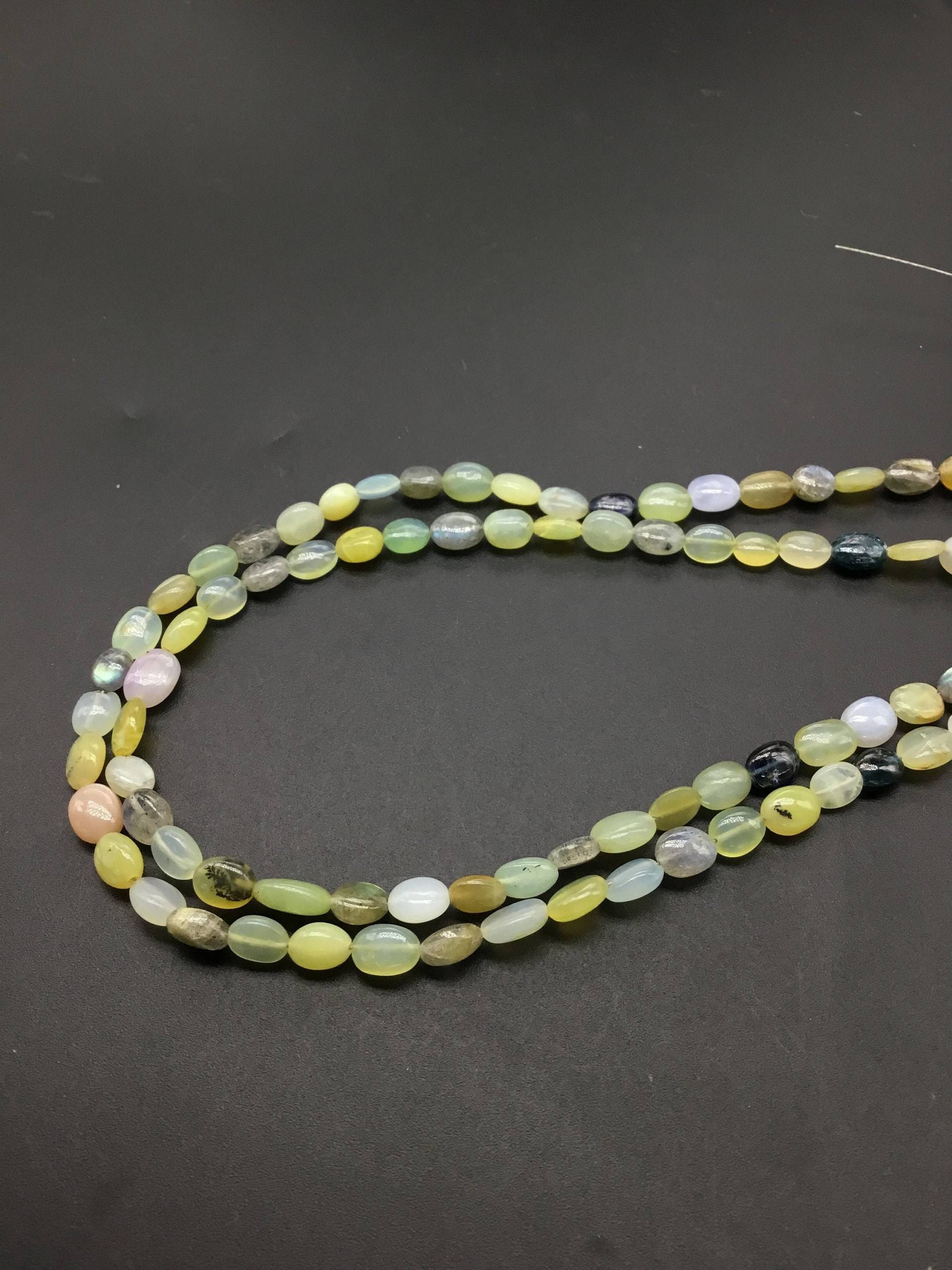 Mehrfache Gemischte Edelsteine Edelstein-Einfach Mani Natürliche Edelstein-Halskette 16 Zoll Multi Kostbare Multi Edelstein Mix von Prismaticgems