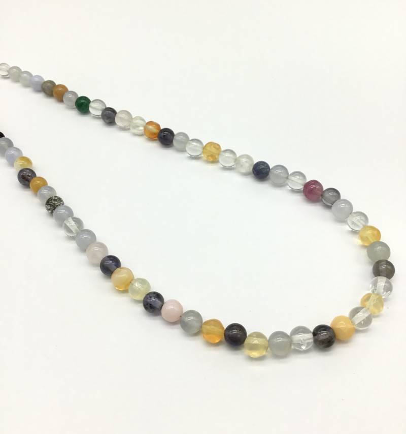 Mixed Gems Smooth Balls 97, 50 Ct Edelstein-Halskette 4 Bis 6-mm-Edelsteine Für Halskette Edelsteine Mix Perlenkette von Prismaticgems