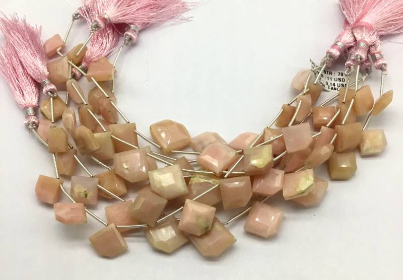 Pink Opal Edelstein Halskette 1 Strang Top Qualität Form Natürlicher 8'' Edelsteine Für Schmuck von Prismaticgems