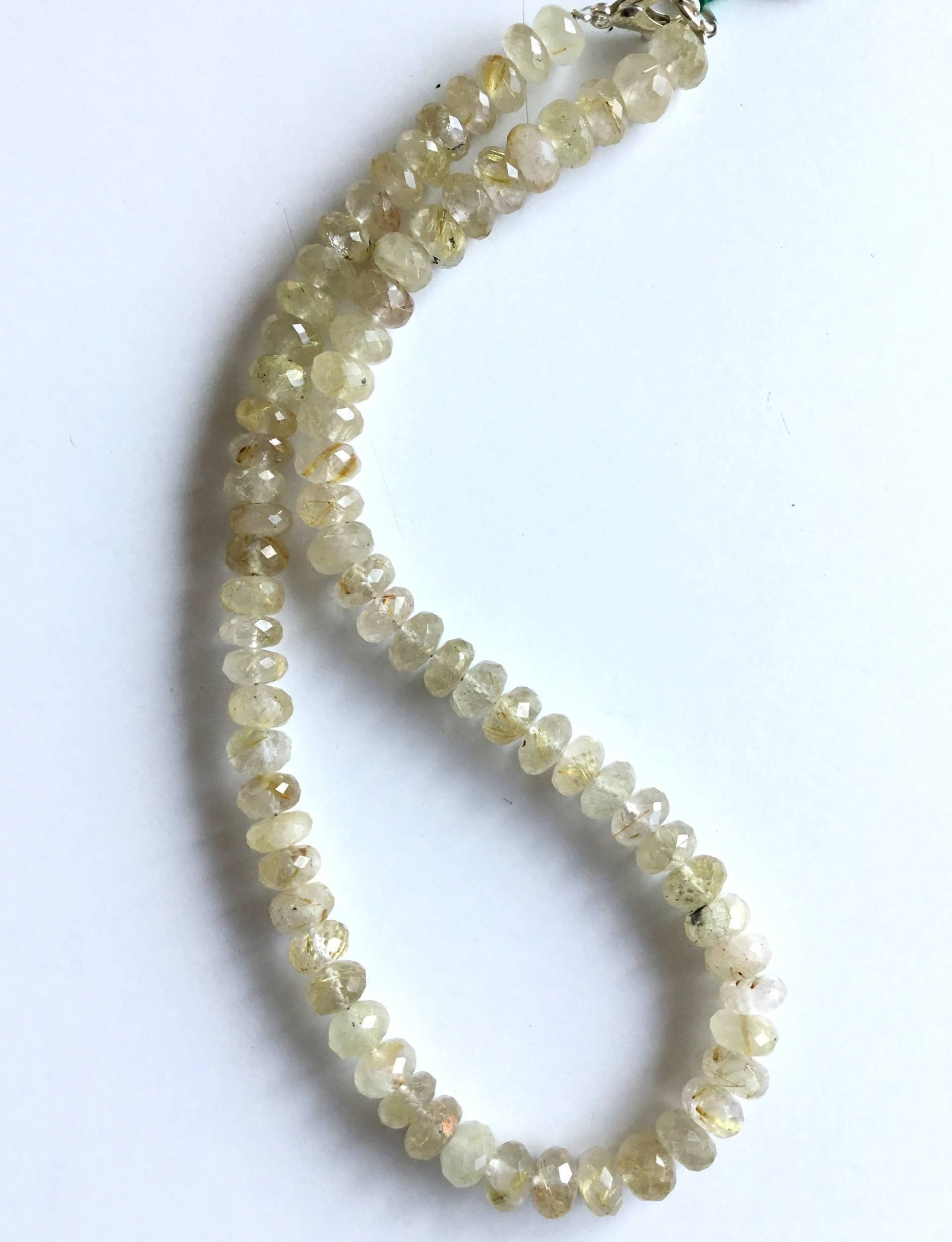 Rutil Facettierte Perlen 1 Strang Natürliche Edelsteine von Prismaticgems
