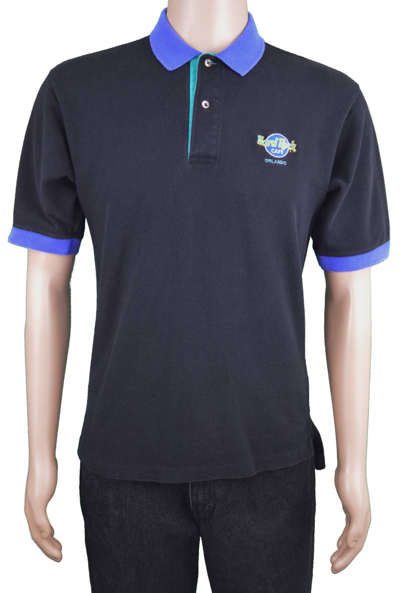 Vintage Outer Banks Hard Rock Cafe Ornaments Logo Herren-Polo-Kurzarm-Shirt Größe Medium | M von PristineVintageWears