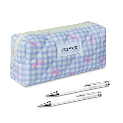 Prizmxed Schleife Federmäppchen klein, Federtasche Mädchen süßes Design, etui Schule geeignet für Schreibwaren, Kosmetikaufbewahrung, geeignet für Mädchen und Erwachsene Frauen (Purpur) von Prizmxed