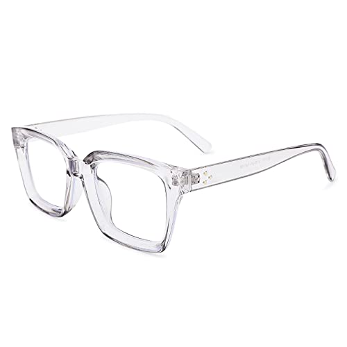 Pro Acme Blaulichtfilter Brille ohne Stärke Damen Herren, Großer Rahmen Blaulichtfilter Brillen Computerbrille von Pro Acme