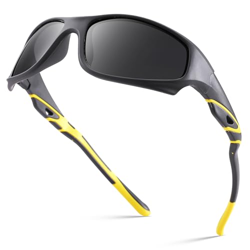 Pro Acme Kinder Sonnenbrille Jungen Mädchen polarisierte Sport-Sonnenbrille flexible unzerbrechlich Baseball Shades für Kinder Alter 3-10 von Pro Acme