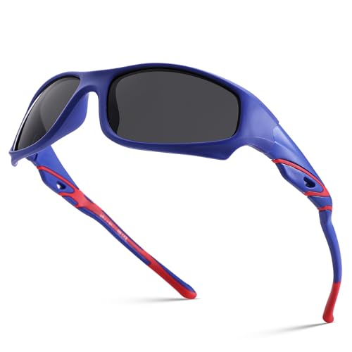 Pro Acme Kinder Sonnenbrille Jungen Mädchen polarisierte Sport-Sonnenbrille flexible unzerbrechlich Baseball Shades für Kinder Alter 3-10 von Pro Acme