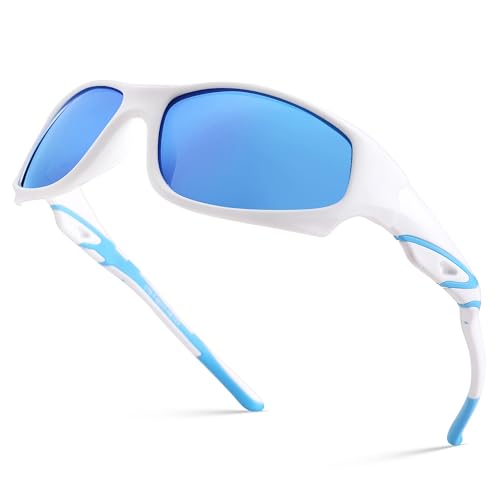 Pro Acme Kinder Sonnenbrille Jungen Mädchen polarisierte Sport-Sonnenbrille flexible unzerbrechlich Baseball Shades für Kinder Alter 3-10 von Pro Acme