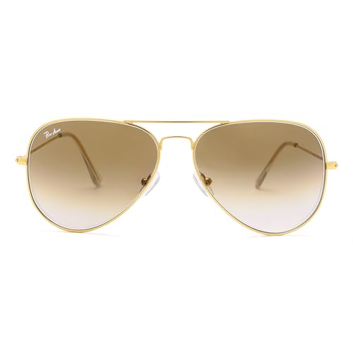 Pro Acme Pilot Sonnenbrille Frauen Männer 100% Echtglas UV400 Linse Klassische Sonnenbrille UV400 Schutz(Gold Gradient braun) von Pro Acme