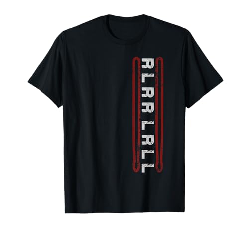 Paradiddle RLRR LRLL Drum Sticks Männer Frauen Schlagzeuger T-Shirt Paradiddle RLRR LRLL Drum Sticks Männer Frauen Schlagzeuger T-Shirt von Pro American Drummers