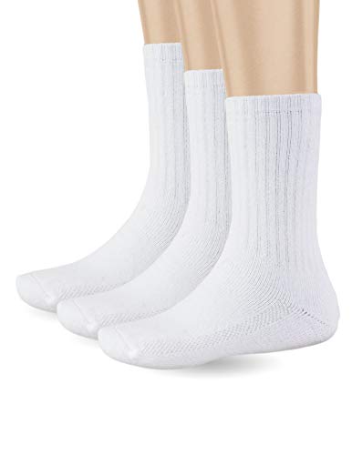 Pro Club Schwere Crew-Socken (3 Paar), Weiss/opulenter Garten, 41.5-44.5 EU von Pro Club