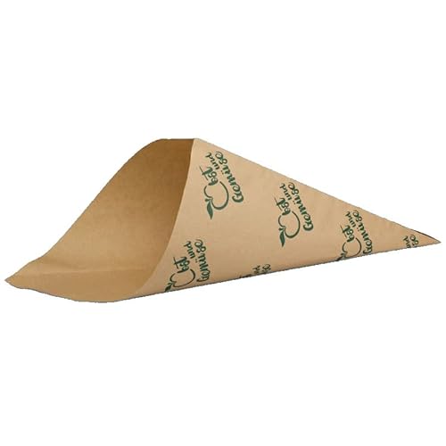 1000 Obstspitztüten Papier Spitztüten für Obst & Gemüse braun mit Neutraldruck versch. Größen zur Auswahl - Inkl. VerpackG in D (1500g 37cm) von Pro DP