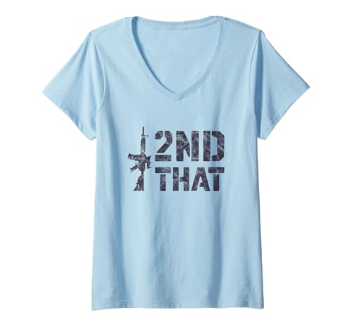 Damen Ich Stimme dem zu | Zweiter Zusatzartikel Pro Gun T-Shirt mit V-Ausschnitt Damen Ich Stimme dem zu | Zweiter Zusatzartikel Pro Gun T-Shirt mit V-Ausschnitt von Pro Gun Rights Clothing