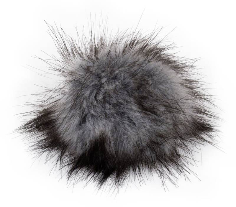 Pro Lana Bommelmütze Fell Pompon XXXL - Durchmesser 15cm von Pro Lana