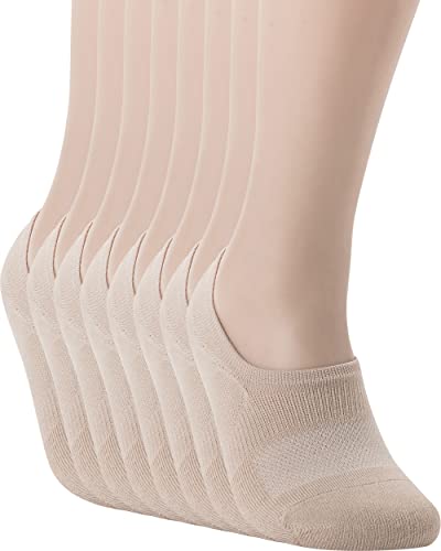 Pro Mountain Sportsocken, aus Baumwolle, mit zusätzlicher Polsterung an den Zehen Gr. Medium(37.5-39.5 EU=38-40 EU, 42), Beige 8pairs M-size von Pro Mountain