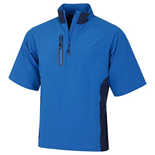 Proquip Herren Pro Tech Kurzarm Golfwindplatte - Royal/Marine - L von Pro-Quip