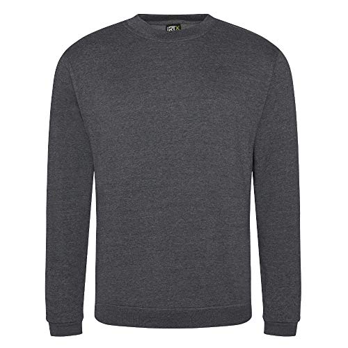 Pro RTX - Pro Unisex Arbeits-Sweatshirt | Langarm Sweatshirt S-7XL für Damen und Herren | Arbeits Langarmshirt für den Alltag und die Arbeit | Komfortables und Stylisches Sweatshirt | Solid Grey, 5XL von Pro RTX