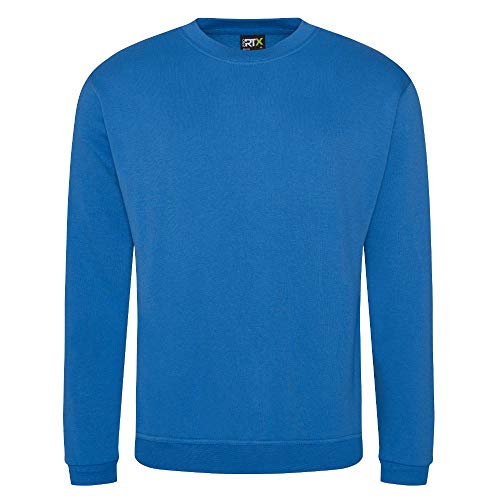 Pro RTX - Pro Unisex Arbeits-Sweatshirt | Langarm Sweatshirt S-7XL für Damen und Herren | Arbeits Langarmshirt für den Alltag und die Arbeit | Komfortables und Stylisches Sweatshirt|Sapphire Blue,3XL von Pro RTX