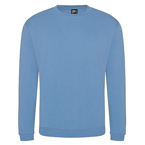 Pro RTX - Pro Unisex Arbeits-Sweatshirt | Langarm Sweatshirt S-7XL für Damen und Herren | Arbeits Langarmshirt für den Alltag und die Arbeit | Komfortables und Stylisches Sweatshirt | Sky Blue, 4XL von Pro RTX