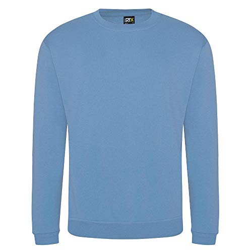 PRO RTX - Unisex Arbeits-Sweatshirt Übergrößen - Arbeitspullover Herren & Damen - Workwear Pullover Slim Fit - große Größen - Sky Blue, 4XL von PRO RTX