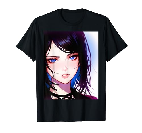 Ästhetische Gothic Anime Girl Soft Grunge Goth Waifu T-Shirt Ästhetische Gothic Anime Girl Soft Grunge Goth Waifu T-Shirt von Pro Waifu Social Club