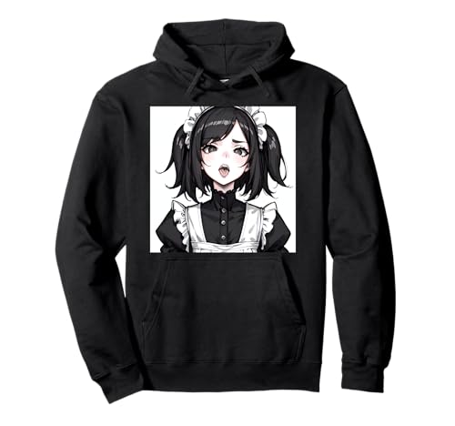 Lewd Anime Girl Ecchi Waifu Anime Hentai Pullover Hoodie von Pro Waifu Social Club