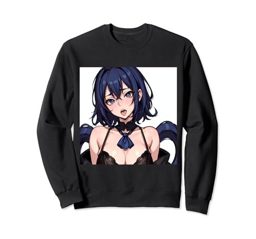 Lewd Anime Girl Ecchi Waifu Anime Hentai Sweatshirt von Pro Waifu Social Club