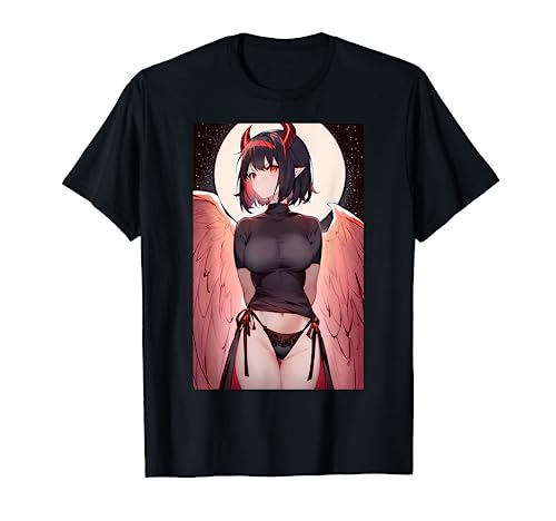 Teufel Mädchen Anime Waifu Ästhetik T-Shirt von Pro Waifu Social Club