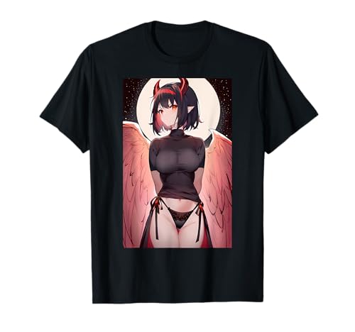 Teufel Mädchen Anime Waifu Ästhetik T-Shirt von Pro Waifu Social Club