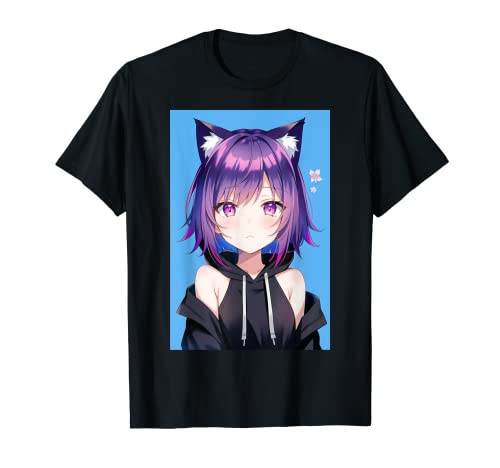 Waifu Neko Anime Cat Girl Japanische Ästhetik T-Shirt von Pro Waifu Social Club