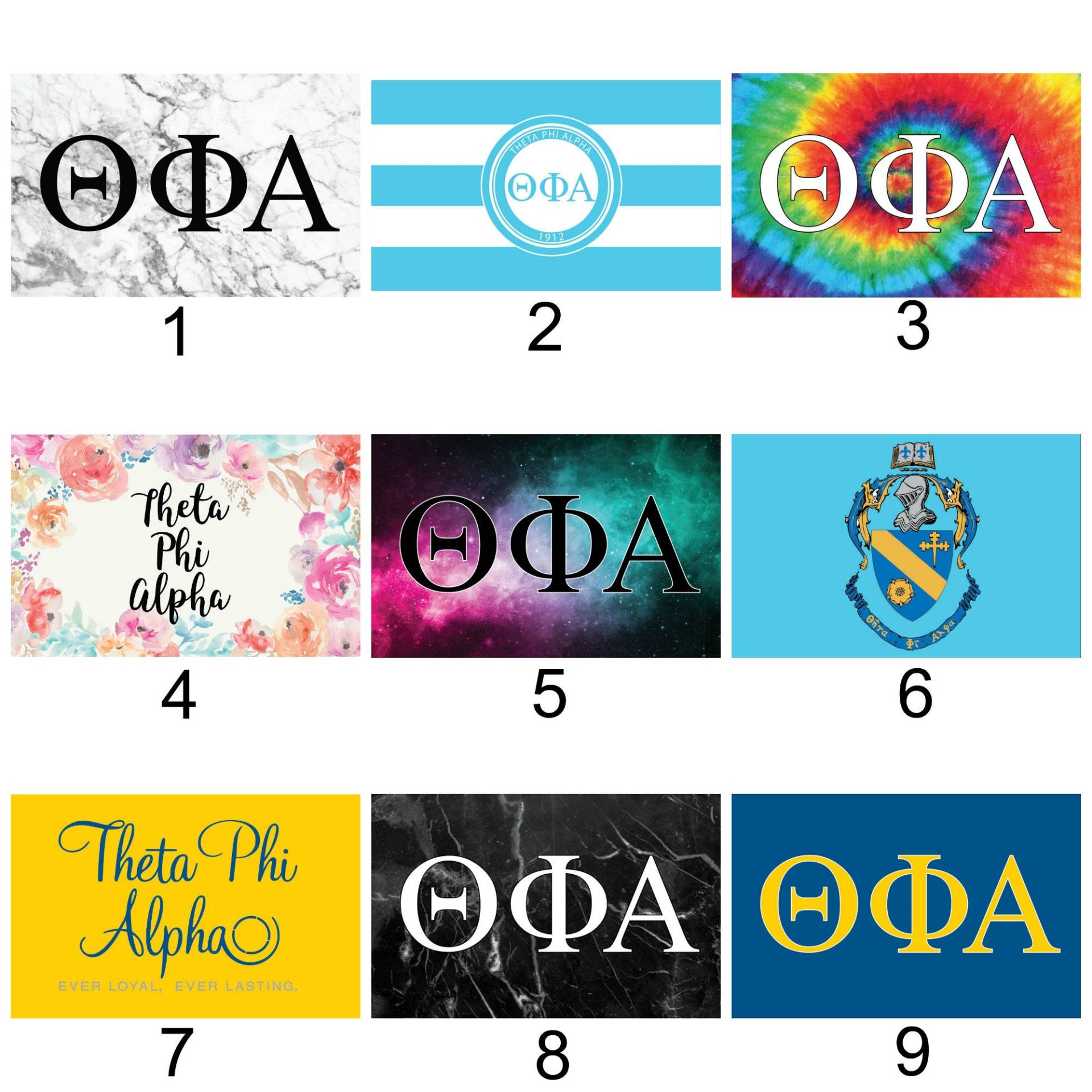 Theta Phi Alpha Sorority 3' X 5' Flagge von ProGraphx
