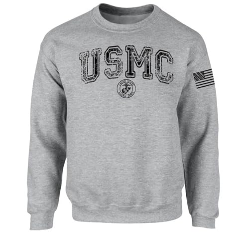 ProTexDruck Textilhandel USMC Pullover Sweater (DE/NL/SE/PL, Alphanumerisch, 4XL, Regular, Regular) von ProTexDruck Textilhandel
