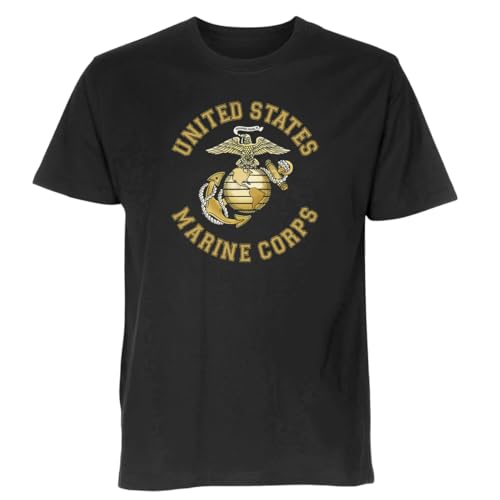 USA USMC Gold Elite T-Shirt Shirt Polo M von ProTexDruck Textilhandel