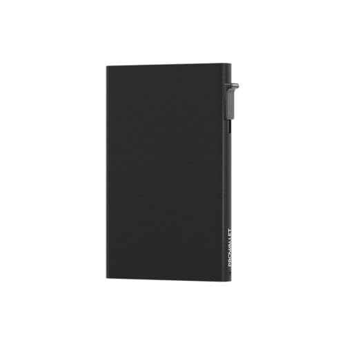 Kartenetui Aluminium - Prowallet Secure - Slim Wallet 6 Karten - Minimalist - RFID Schutz - Portemonnaie - Kreditkartenetui - Damen Herren - Geschenkbox von ProWallet
