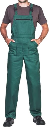 ProWear Arbeitslatzhose Herren Arbeitshose Latzhose, Grün, Gr.- XXL von MAZALAT work wear