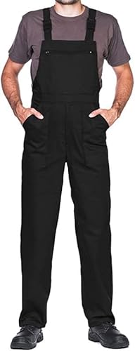 ProWear Arbeitslatzhose Herren Arbeitshose Latzhose, Schwarz, Gr.- XXL von MAZALAT work wear