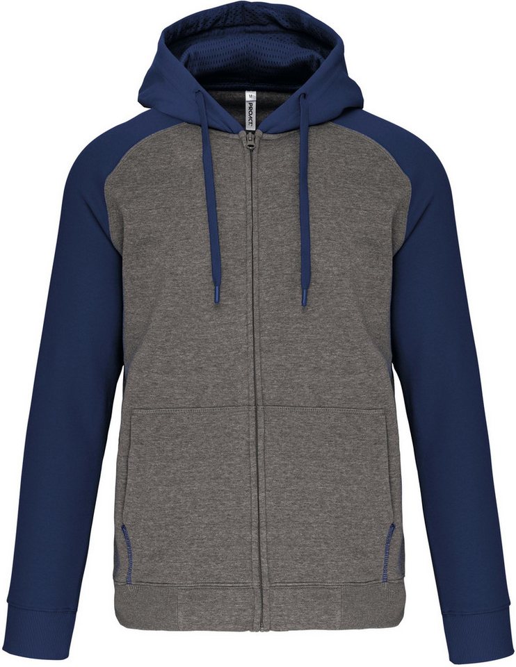 Proact Kapuzenfleecejacke Zweifarbige Unisex-Fleecejacke mit Reißverschluss und Kapuze Proact Kapuzenfleecejacke Zweifarbige Unisex-Fleecejacke mit Reißverschluss und Kapuze von Proact