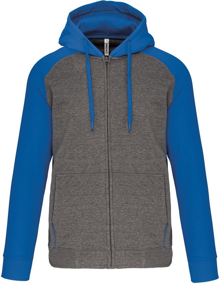 Proact Kapuzenfleecejacke Zweifarbige Unisex-Fleecejacke mit Reißverschluss und Kapuze Proact Kapuzenfleecejacke Zweifarbige Unisex-Fleecejacke mit Reißverschluss und Kapuze von Proact