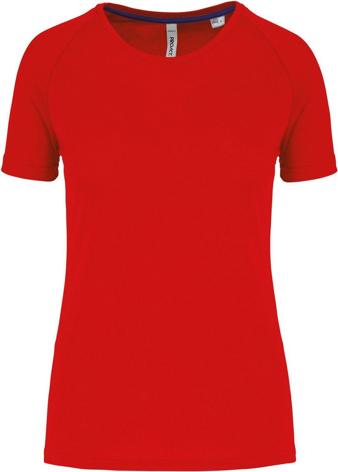 Proact Trainingsshirt Damen-Sportshirt aus Recyclingmaterial mit Rundhalsausschnit von Proact