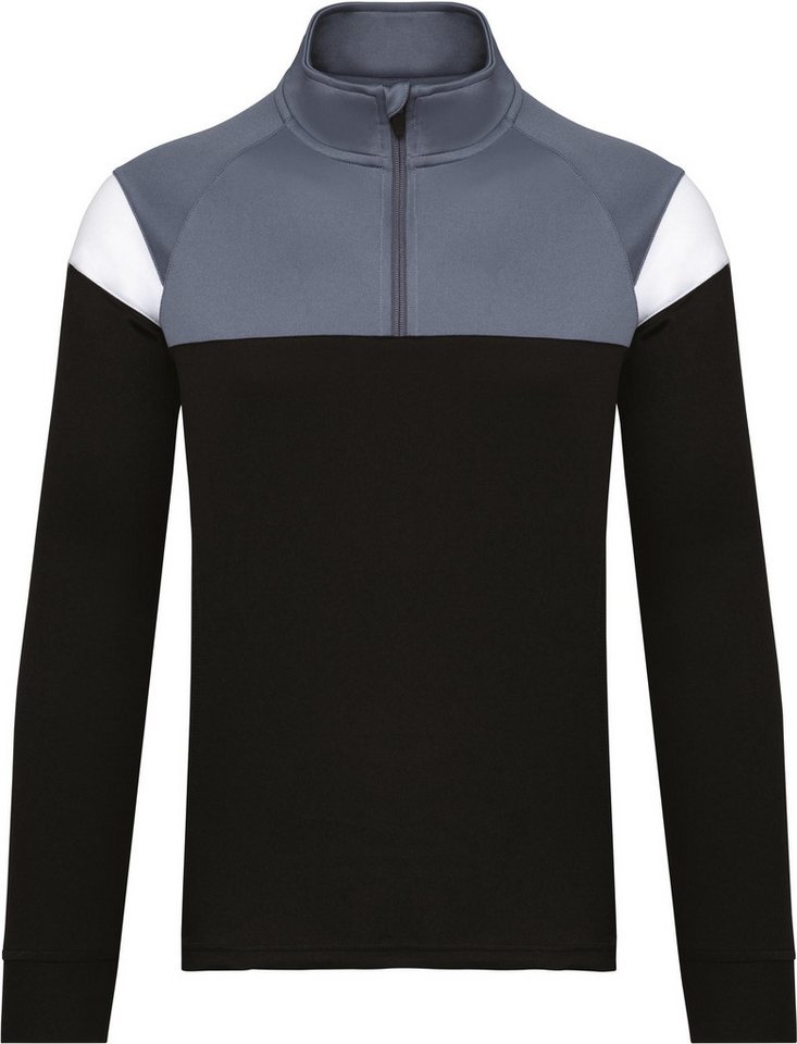 Proact Trainingsshirt Unisex Trainings-Sweatshirt mit 1/4 Reißverschluss von Proact