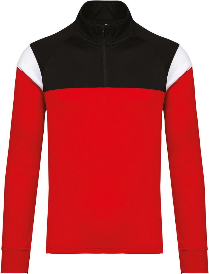 Proact Trainingsshirt Unisex Trainings-Sweatshirt mit 1/4 Reißverschluss von Proact