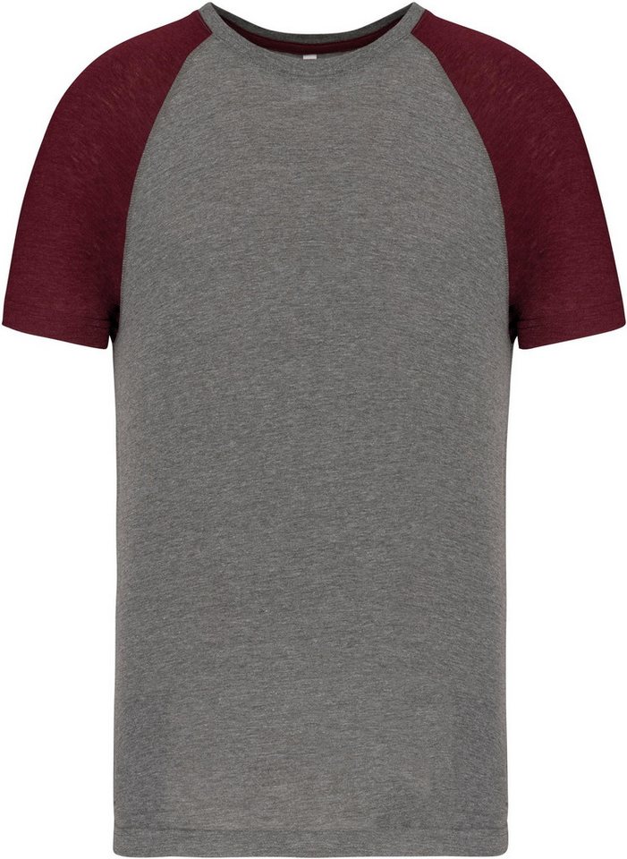 Proact Trainingsshirt Zweifarbiges Triblend Sport-T-Shirt mit kurzen Ärmeln für Er von Proact