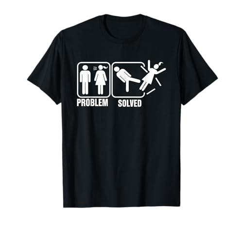Problemgelöst Lustige Humor Stick Man T-Shirt von Problem-Solved Humor Stick Man