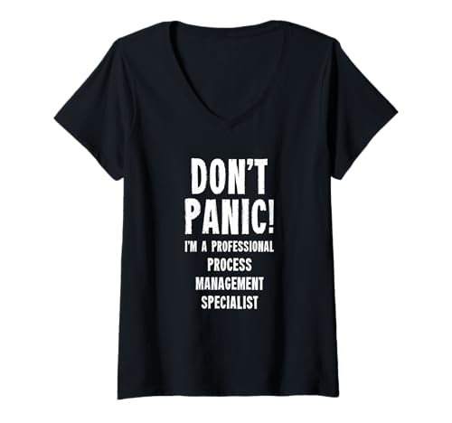 Damen Spezialist für Prozessmanagement T-Shirt mit V-Ausschnitt von Process Engineering Department T-Shirts & Gifts