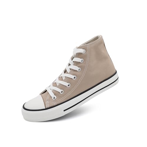Procity Essential Unisex Turnschuhe Damen Herren High Top Sneaker Beige 38 von Procity
