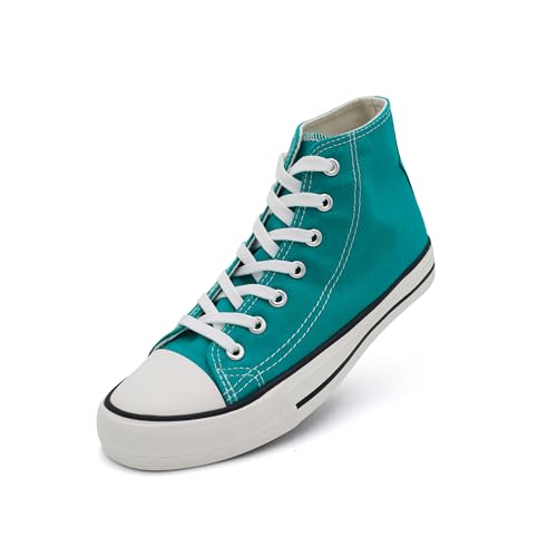 Procity Essential Unisex Turnschuhe Damen Herren High Top Sneaker Turquoise 40 von Procity
